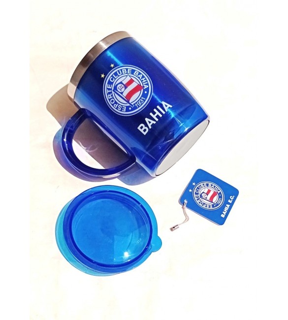 Caneca Térmica Com Tampa 450ml - Bahia -Produto Oficial licenciado